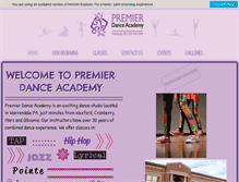 Tablet Screenshot of premier-dance.com